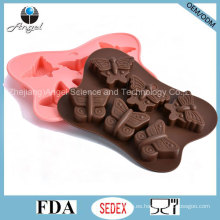 Molde caliente Si24 del chocolate de la silicona de la herramienta de la torta de la mariposa de la venta
